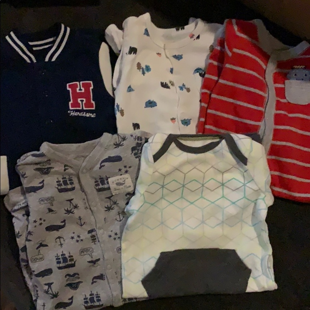 Lot of Footless Outfits 6-9 month